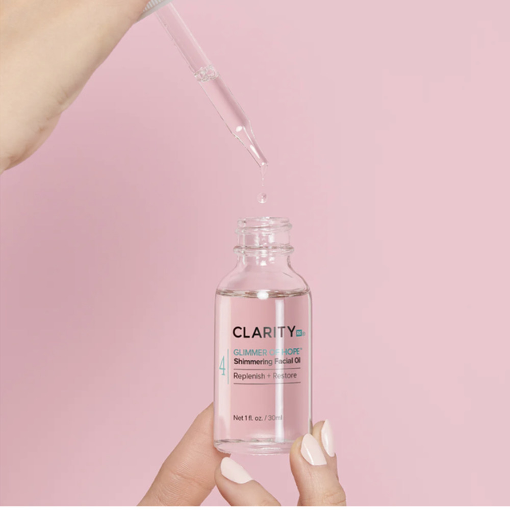 Clarity Glimmer of Hope Shimmering Face Oil - Replenish + Restore - New